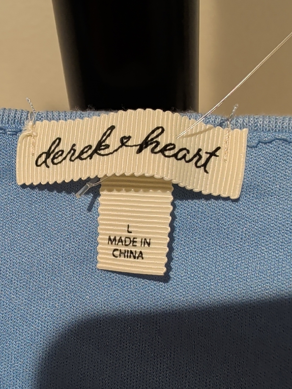 Derek Heart Light Blue Dress Size L - Picture 2 of 8